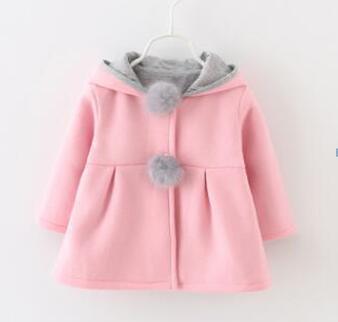 Manteau de luxe de haute qualité pour bébés filles, manteau de princesse pour l'hiver et le printemps, veste à capuche avec oreilles de lapin, vêtement d'extérieur décontracté pour bébés filles