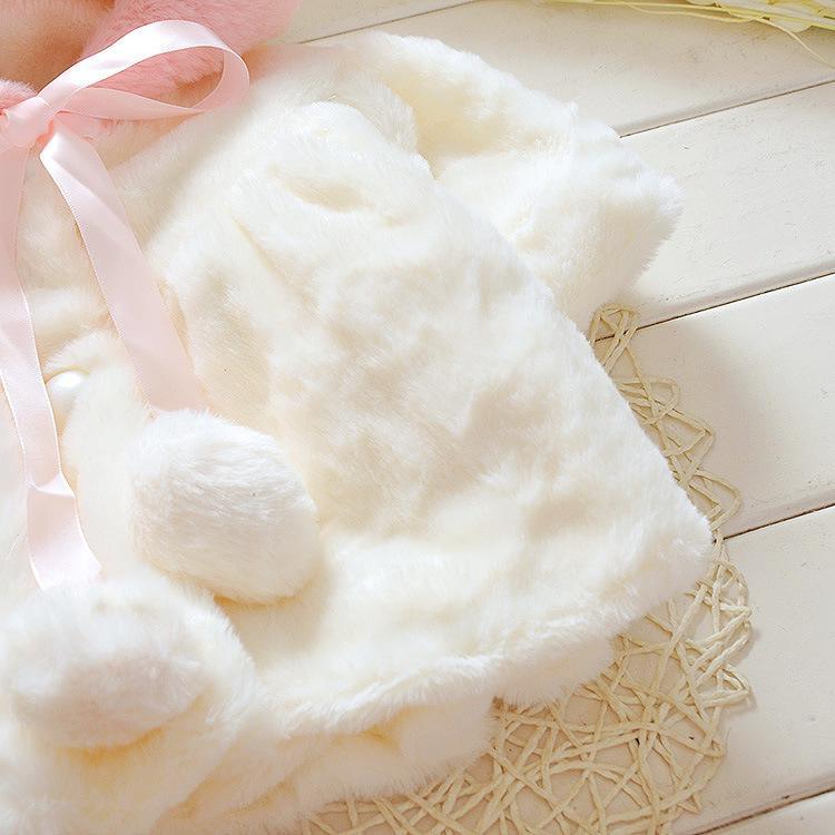 Vestes pour bébés filles Mignonnes à capuche Princesse Manteau chaud en fourrure pour enfants Vêtements d'extérieur pour filles Manteau en coton moderne pour bébés et enfants