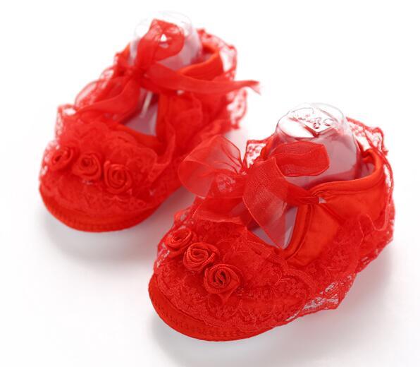 Chaussures de Princesse pour Bébé Filles à Fleurs Blanches Élégantes de Luxe de Haute Qualité à Semelle Souple et Légère