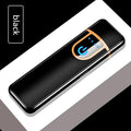 Briquet Électronique USB Moderne de Luxe, Coupe-Vent, Mince, Coloré, avec Capteur Tactile et Gravure Dragon, Idéal pour un Cadeau