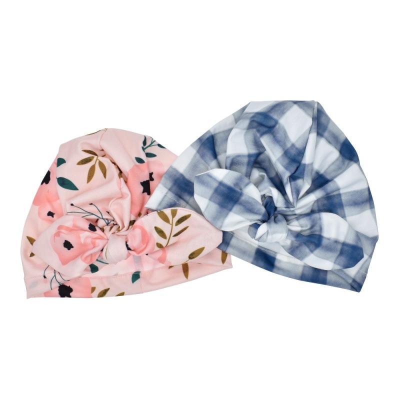 Bonnet Turban Mignon pour Bébés, Nourrissons et Tout-petits – Casquette Élégante en Coton Imprimé Fleurs au Design Moderne et Raffiné