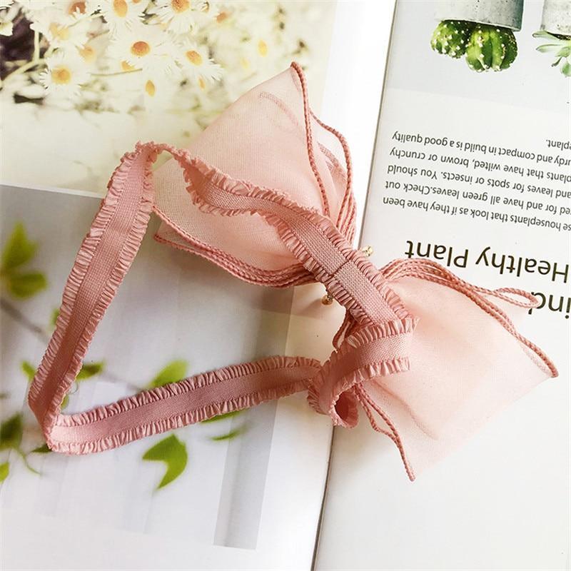 Bandeau Élastique de Luxe pour Bébés Filles, Fait Main, Moderne, avec Perles, Nœud et Couronne en Dentelle