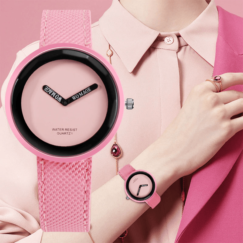 Montre en cuir pour femme et fille – Montre simple