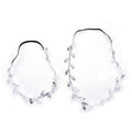 Bandeaux de luxe modernes en feuilles dorées et argentées, accessoires capillaires d'été, bijoux tendance pour mère et fille