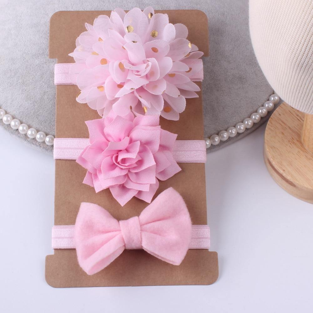 Lot de Nœuds Bébé Fille, Accessoires Cheveux, Fleur en Chiffon, Bandeau, Nœud Papillon pour Fête, Robe de Princesse, Décoration pour Filles, Bébés et Enfants