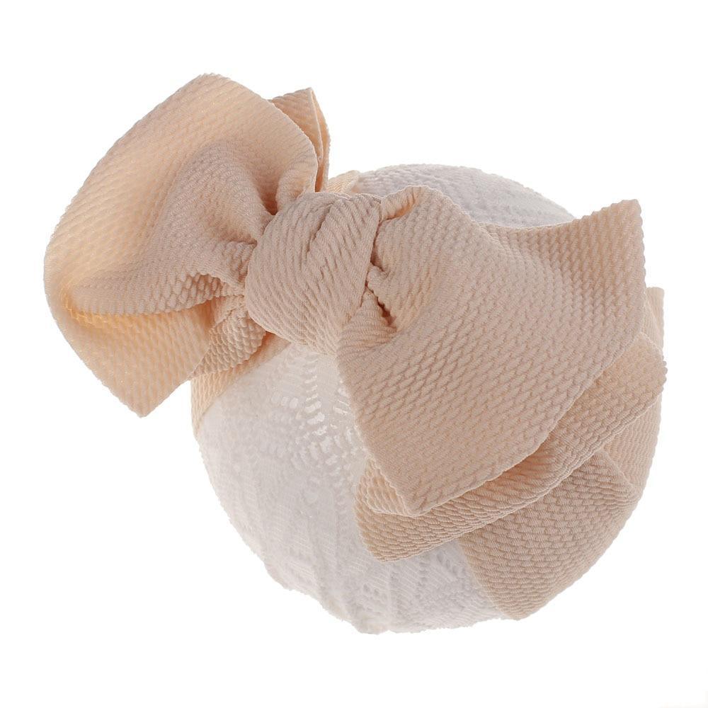 Bandeau Bébé Grande Nœud Filles Enfant Grand Nœud Coton Bandeau Cheveux Nouveau-né Pour Bébé