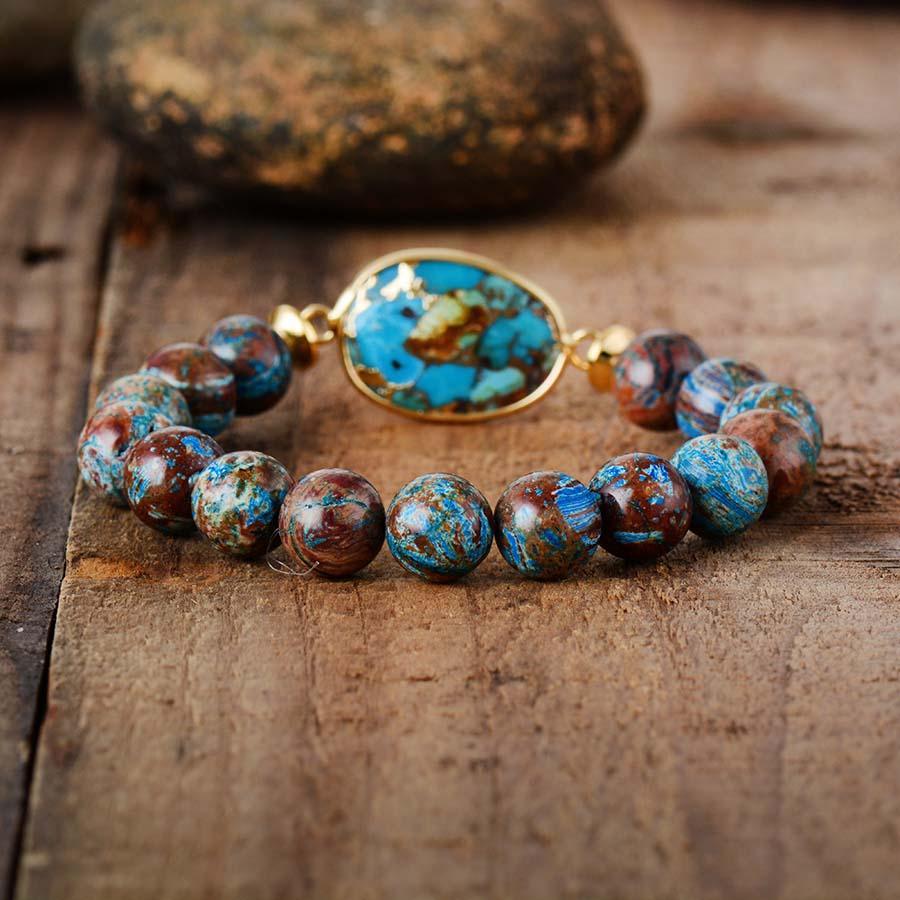 Bracelets faits main pour hommes et femmes, avec pierres, perles tibétaines, extensibles, Yoga, breloques élastiques, Bijoux de luxe