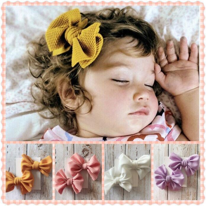Pince à nœud moderne faite à la main pour accessoires de cheveux de bébé fille, barrettes à nœud pour tout-petages