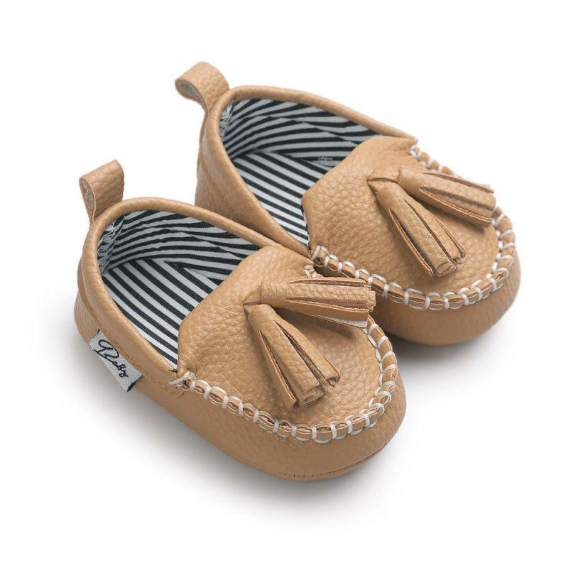 Chaussures Premiers Pas Bébé Naissant Tout-Petit Chaussures Pré-marcheur Bébé Garçon Fille Cuir