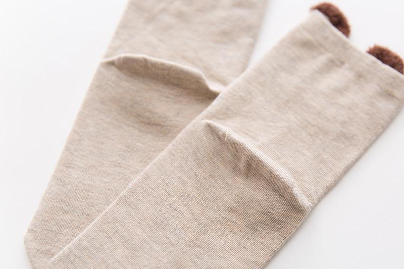 Lot de 5 paires de chaussettes bébé 100 % coton unisexe pour filles et garçons, douces et chaudes, motif dessin animé
