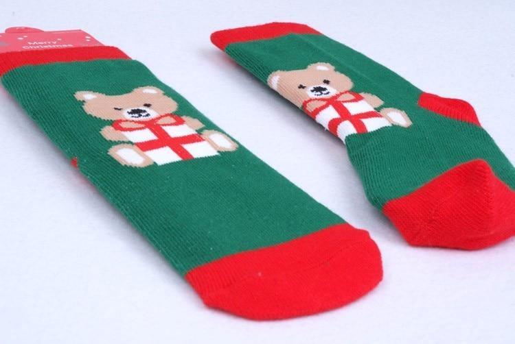 Chaussettes de Noël en Coton Moderne pour Bébé, Motif de Dessin Animé, Chaussettes Décontractées pour Bébés Filles et Enfants