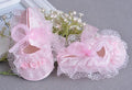Chaussures de Princesse pour Bébé Filles à Fleurs Blanches Élégantes de Luxe de Haute Qualité à Semelle Souple et Légère