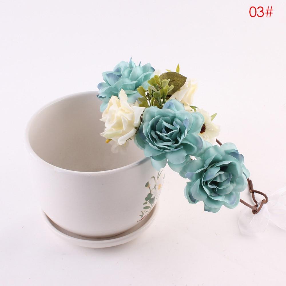 Couronne florale de luxe moderne pour nouveau-né, bandeau assorti mère-enfant, accessoires pour cheveux, bandeau floral mère-fille