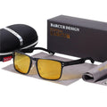 Lunettes de soleil de sport de luxe tendance en aluminium et magnésium pour homme – Lunettes de soleil polarisées pour homme avec protection UV400 – Oculus de sol