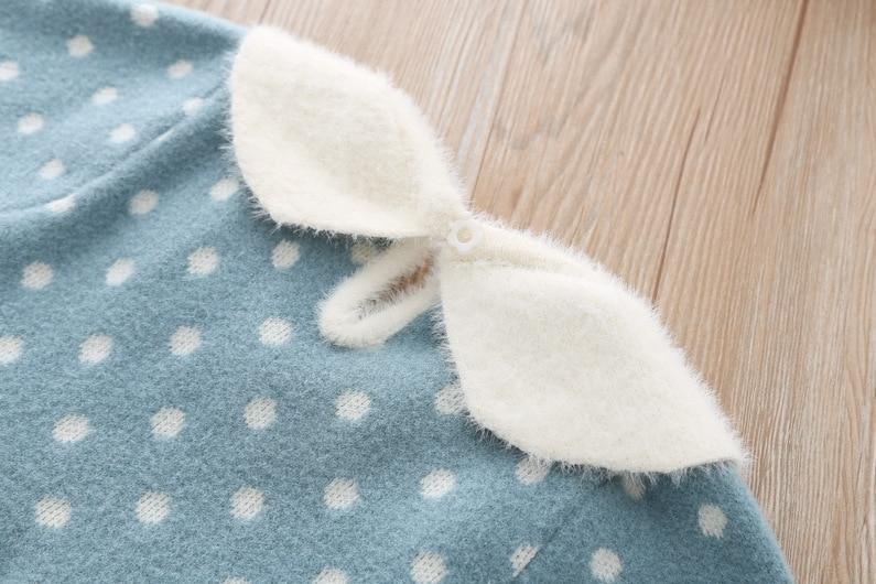 Vêtements tricotés chauds d'hiver en coton moderne pour bébés et tout-petits, hauts et robes pour filles