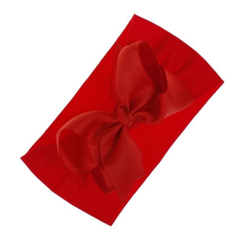 Bandeaux pour bébés filles Accessoires pour cheveux Turban Couleur unie Serre-tête Nœud Accessoires pour filles