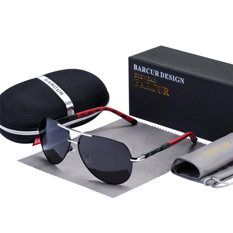 Lunettes de soleil de luxe élégantes, universelles et polarisées, style aviateur rétro classique avec protection UV400 polarisée, lunettes de soleil pour homme Oculos de sol