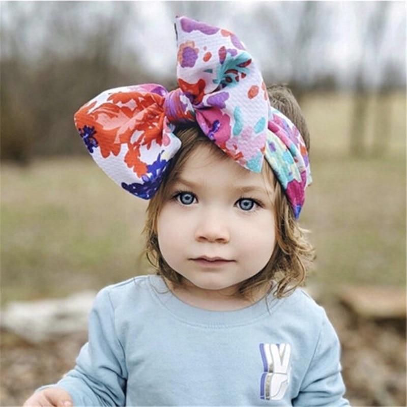 Bandeau Cheveux Bébé Fille Garçon Nouveau-né Nœud Turban Doux et Coloré pour Enfants