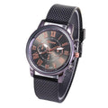 Montres analogiques pour femmes, mode de qualité, chiffres romains, faux cuir, analogique à quartz, montre-bracelet, cadeau pour femmes, dames et filles