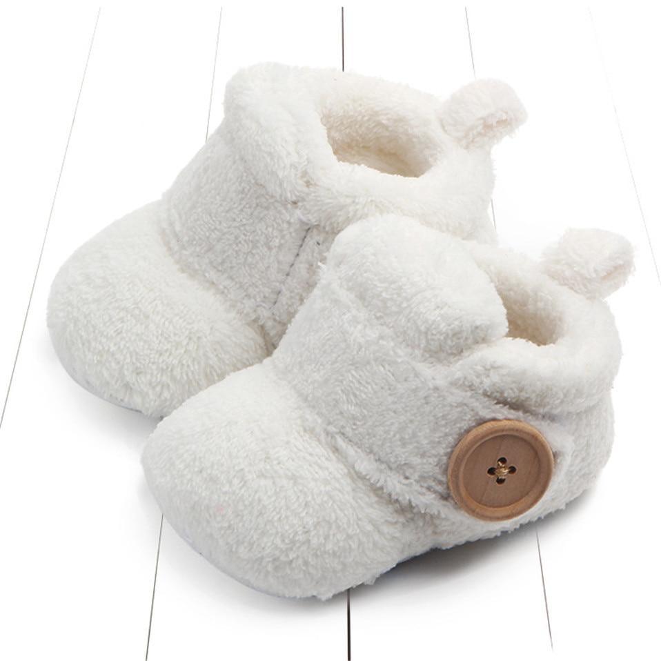Chaussures de premier pas pour bébé, chaussons souples, chaussures mignonnes, chaussures d'hiver antidérapantes, chaussures chaudes d'automne confortables pour bébé