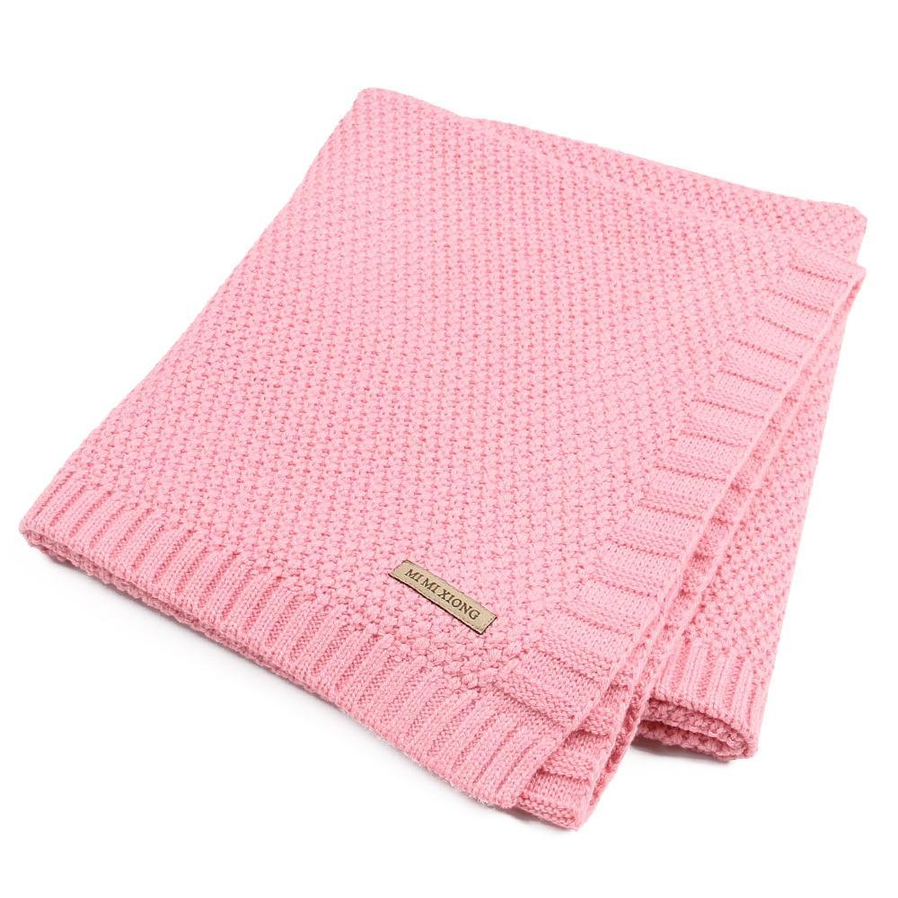 Couverture bébé tricotée, lange nouveau-né super doux, couverture de lit pour tout-petit, courtepointe pour lit, canapé, panier, poussette