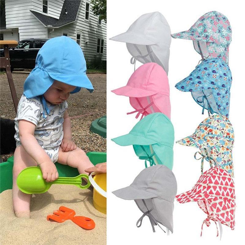 Bébé Réglable Soleil Voyage Plage Casquettes Chapeau D'été pour Garçons Filles Enfants Chapeau De Soleil Au Design Moderne
