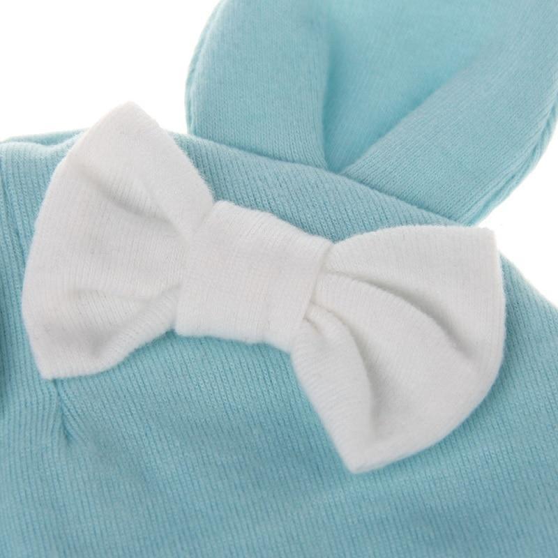 Bonnet Bébé Fille Chapeau Oreilles de Lapin pour Filles Coton Nœud Papillon Chapeau Enfant Casquette Bambin Chapeaux de Bande Dessinée