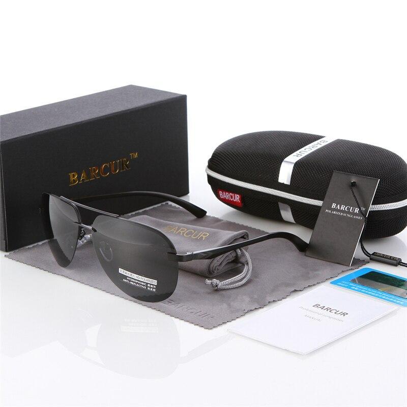 Lunettes de soleil polarisées de luxe en aluminium et magnésium pour hommes, monture en acier inoxydable ultra légère, style pilote aviateur, protection UV400
