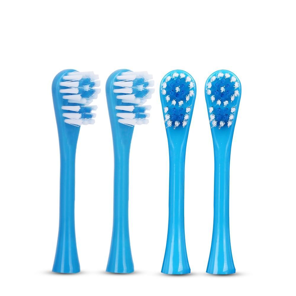Brosse à Dents Électrique de Dessin Animé pour Enfants, Têtes Double Face Brosse à Dents Électrique ou Brosse de Rechange, Brosse Électrique Parfaite pour Enfants