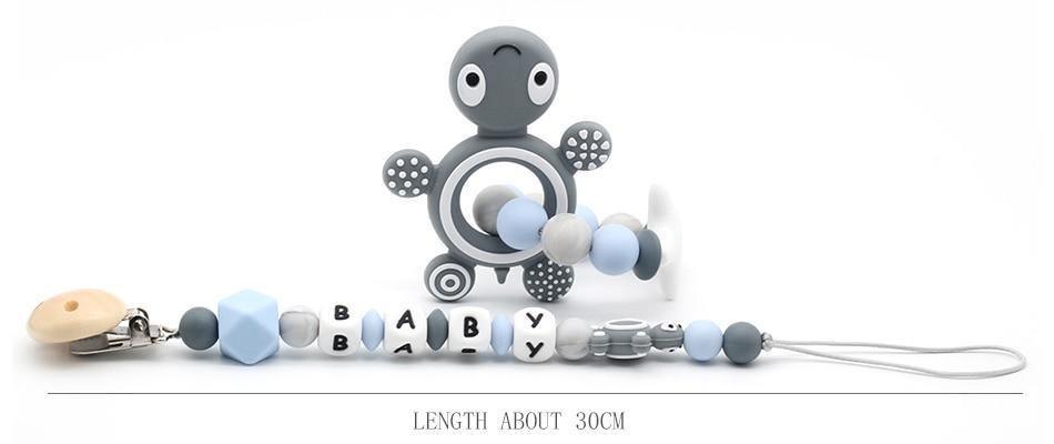 Chaînes de sucette modernes faites à la main pour bébés - en silicone - pour attacher à la sucette