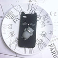 Coque de téléphone portable en silicone souple pour chat, coque arrière pour iPhone 6 6S 7 8 Plus X, motif ours mignon, coque de téléphone portable en forme de phoque 3D, étui en silicone pour iPhone 5S SE 8 Plus