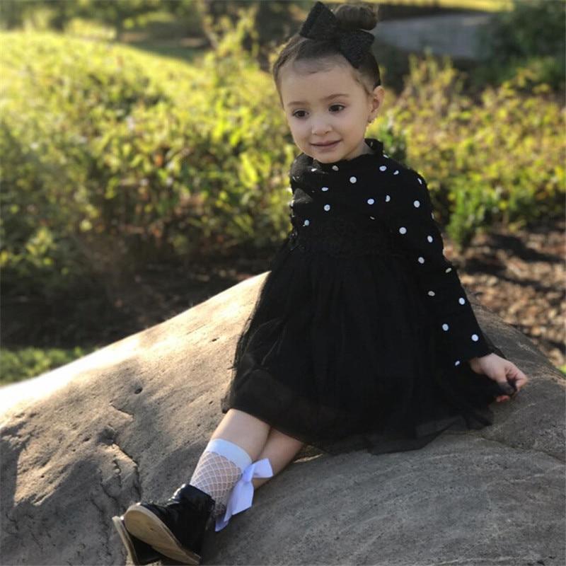 Robe Moderne d'Hiver à Manches Longues et Motifs Floraux pour Bébé Fille (1-5 ans) - Idéale pour une Fête d'Anniversaire