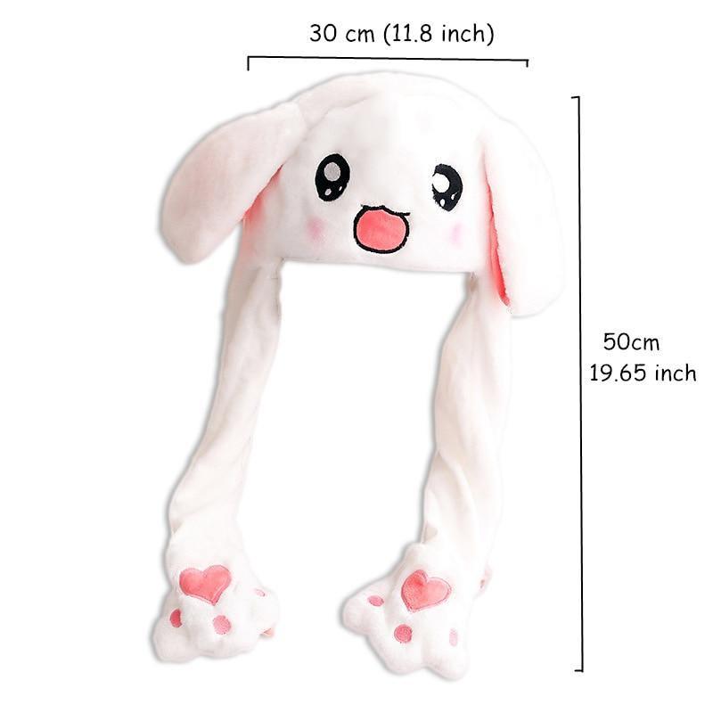 Moderne Élégant Hiver Intéressant Filles Animaux Chapeaux Oreilles Mobiles Sautants Enfants et Adultes Femmes Chaud Lapin Bonnets d'Hiver au Design Moderne
