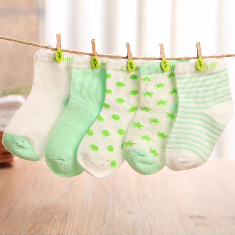 5 paires de chaussettes fines en coton maille colorées pour nouveau-nés filles et garçons, chaussettes douces pour tout-petits