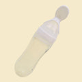 Biberon de céréales de riz avec cuillère pour bébé en silicone pour l'alimentation, le meilleur cadeau pour les enfants et les bébés