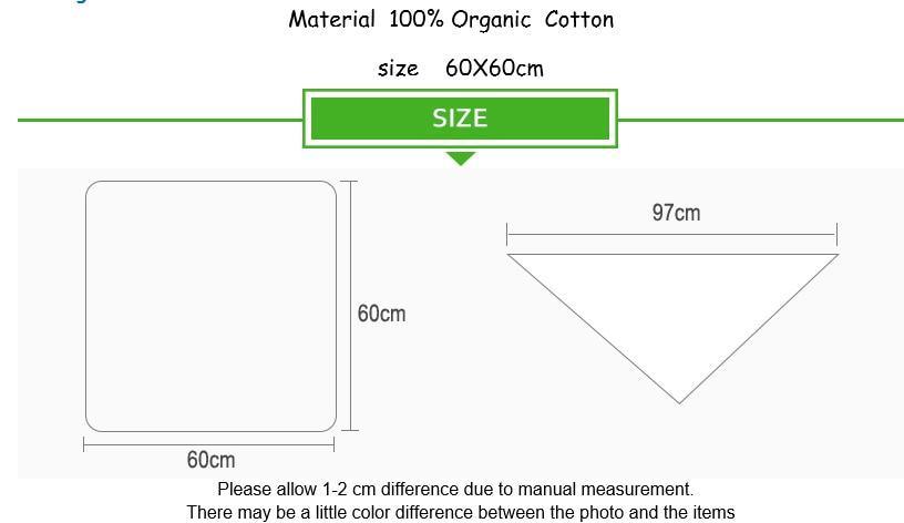Couvertures pour bébé Nouveau-né Doux Coton biologique Couverture pour bébé Mousseline Emmaillotage Langes Bavoir Langes Bavoir