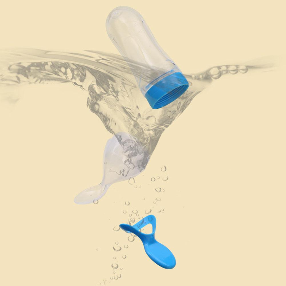Biberon de céréales de riz avec cuillère pour bébé en silicone pour l'alimentation, le meilleur cadeau pour les enfants et les bébés