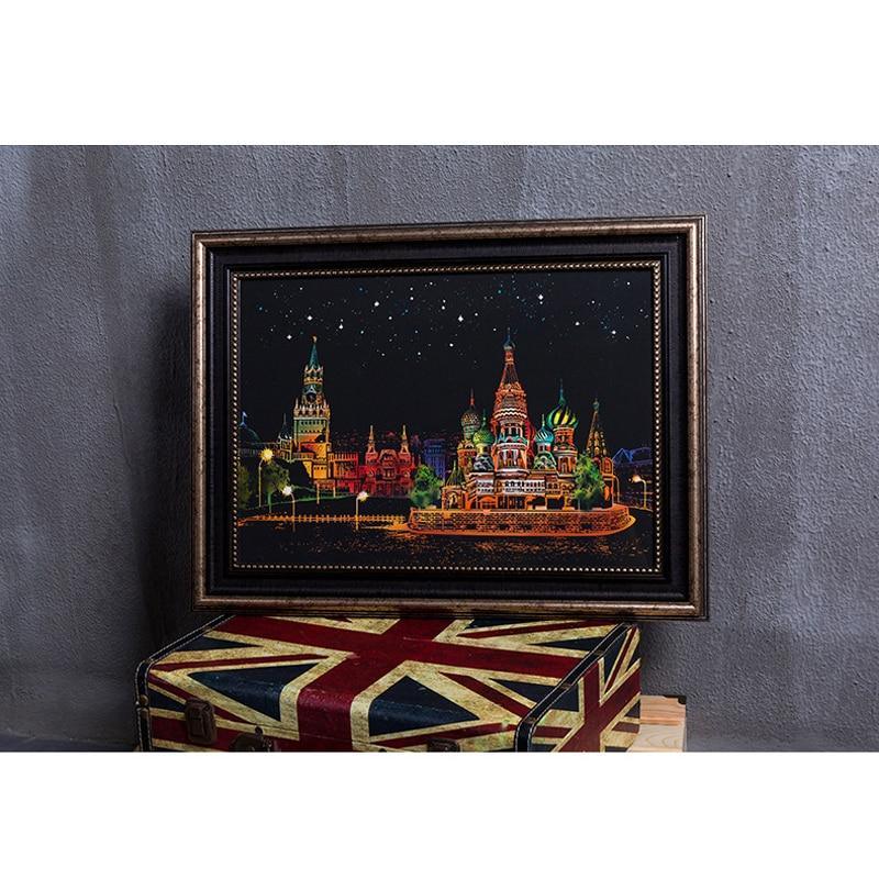 Peintures à gratter pour enfants, dessins artistiques magiques de paysages marins, jouets éducatifs pour enfants, cadeaux d'anniversaire pour garçons ou filles