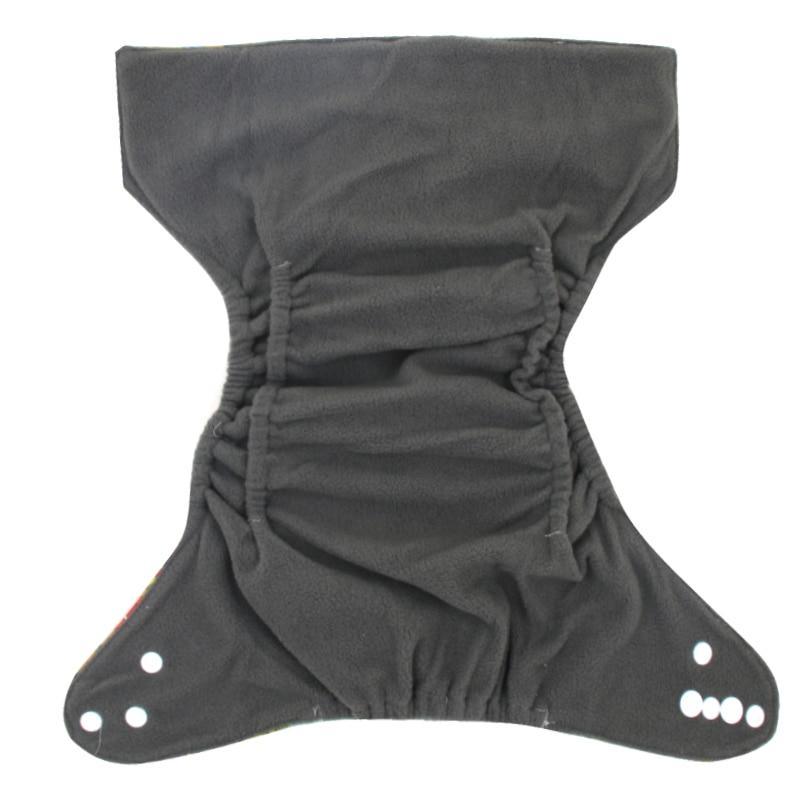 Couche-culotte lavable en charbon de bambou imprimé moderne avec poche intérieure, à double gousset, pour bébés et enfants