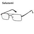 Lunettes de soleil de luxe célèbres Rétro Modernes Carrées Unisexe Homme et Femme avec petite monture en alliage métallique et double pont transparent pour homme