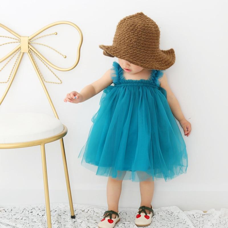 Robe d'été de princesse pour bébé, robe de soirée d'anniversaire sans manches pour enfants et bébés filles