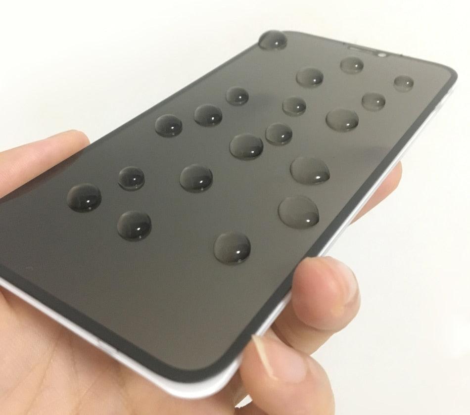 3 Pièces Meilleur Verre Trempé Confidentialité 9H pour iPhone 11 12 13 14 Pro Mini XS MAX X XR 6S 7 8 Plus SE Film de Protection Écran Anti-Espion Anti-Peeping en Verre Trempé pour iPhone