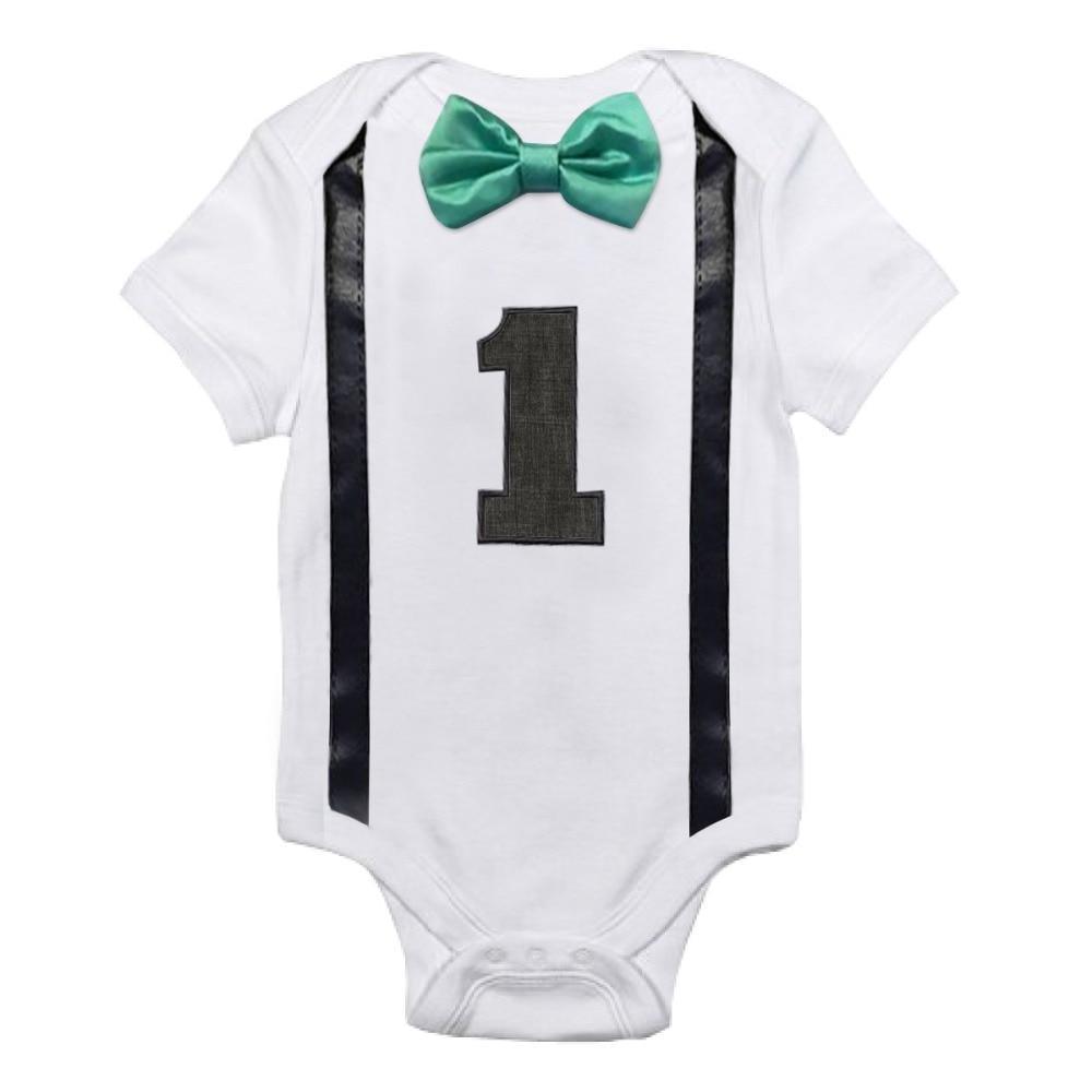 Vêtements pour bébé, grenouillère avec nœud, barboteuse pour nouveau-né, combinaison pour garçons et filles, pour fête d'anniversaire