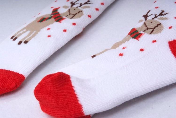 Chaussettes de Noël en Coton Moderne pour Bébé, Motif de Dessin Animé, Chaussettes Décontractées pour Bébés Filles et Enfants