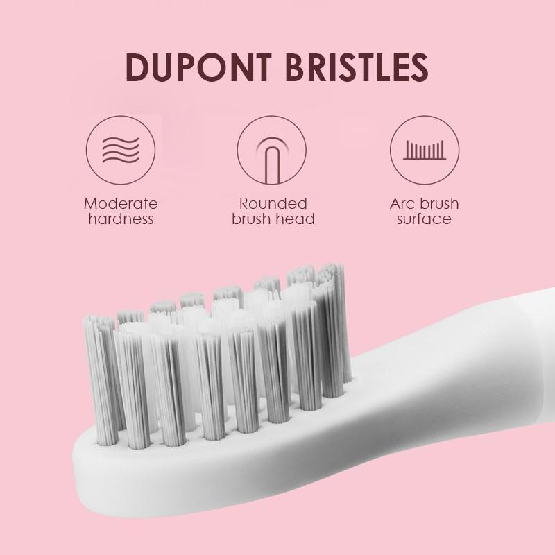 Brosse à dents sonique électrique puissante Modes optionnels Nettoyage Brosses à dents de voyage avec têtes de brosse pour adultes Couleur aléatoire Brosse à dents parfaite