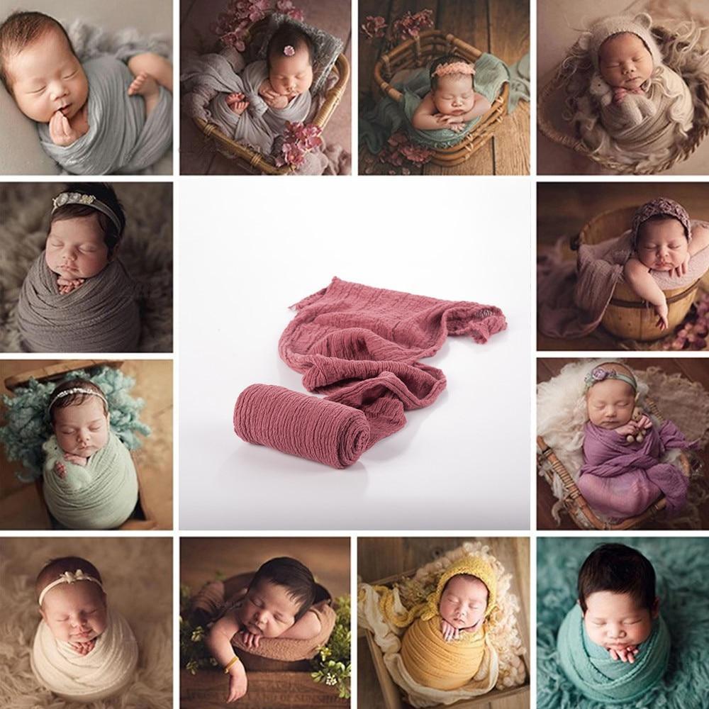 Couverture Moderne de Luxe Extensible pour Accessoires de Photographie de Bébé, Couverture en Coton Organique Doux pour Bébé