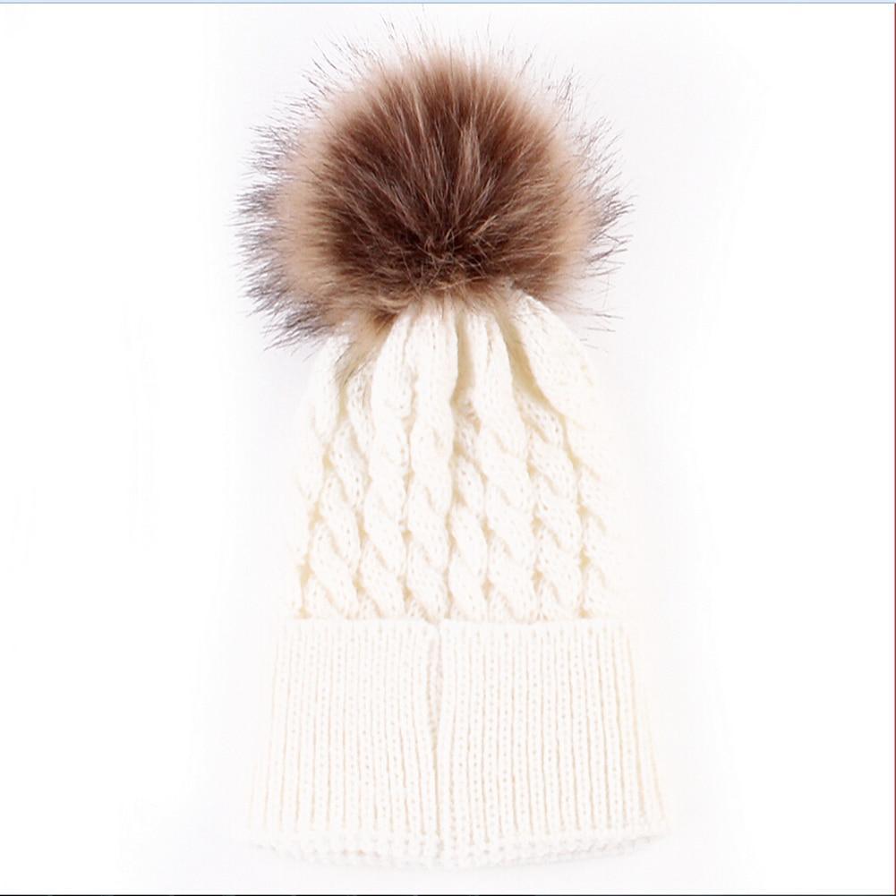 Bonnet tricoté au crochet unisexe tendance et moderne pour bébés filles - Chapeau d'hiver chaud pour enfants
