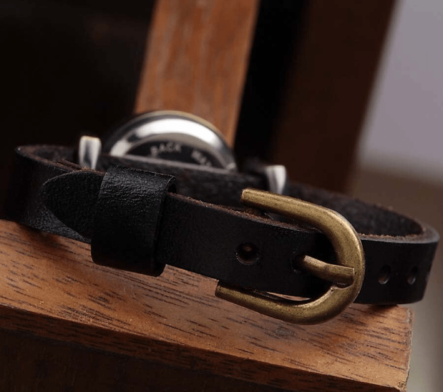 Nouvelle mode Montre en cuir pour femme très vendue Montre vintage Montres habillées pour femmes et jeunes filles