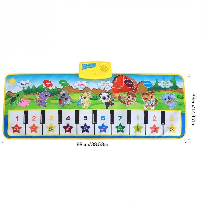 Tapis musical pour bébés Tapis de jeu pour enfants Tapis de piano rampant Jouet musical éducatif pour enfants