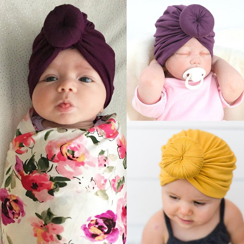 Bandeau Bébé Luxe en Coton Mélangé Doux avec Nœud Lapin Turban Élastique pour Cheveux Filles Style Bandeau Élastique